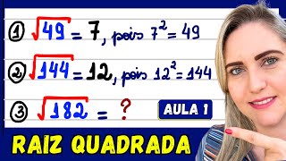 COMO FAZER RAIZ QUADRADA!! EXPLICAÇÃO DO CONTEÚDO PASSO A PASSO! 🚀
