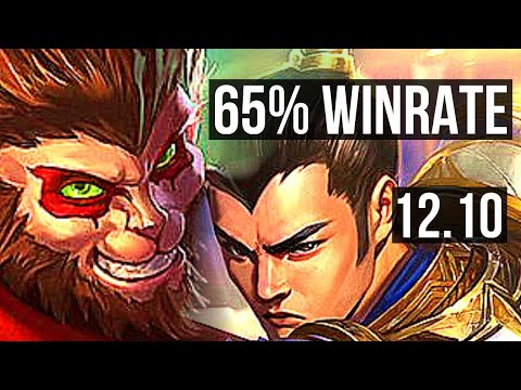 WUKONG vs XIN ZHAO (JNG) | 13/0/7, Legendary, 65% winrate | EUW Diamond | 12.10