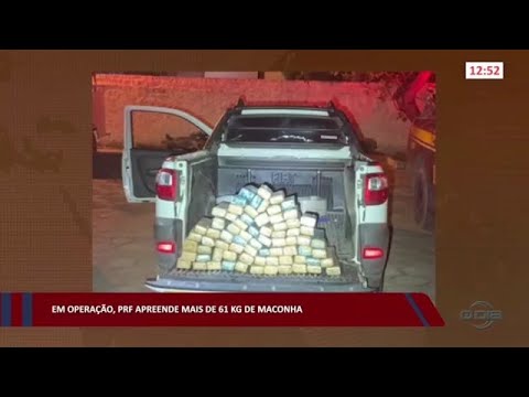 Em Operação, PRF apreende mais de 61 kg de maconha 03 11 2022