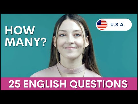 25 HOW MANY Questions | English Interview to Learn Grammar