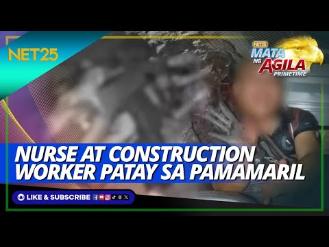 Nurse at construction worker patay matapos barilin ng tinulungan nilang rider