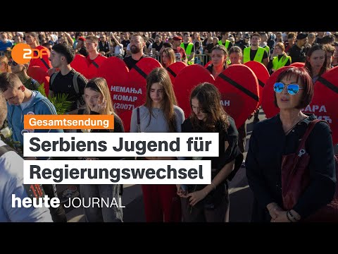 heute journal vom 01.11.2025 Proteste in Serbien, CDU-Kandidat für Sachsen-Anhalt, Ägyptens Museum