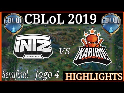 CBLoL 2019 Semifinal INTZ vs KBM highlights do jogo 4.