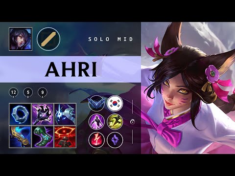 Ahri Mid vs Syndra - KR Diamond Patch 25.24