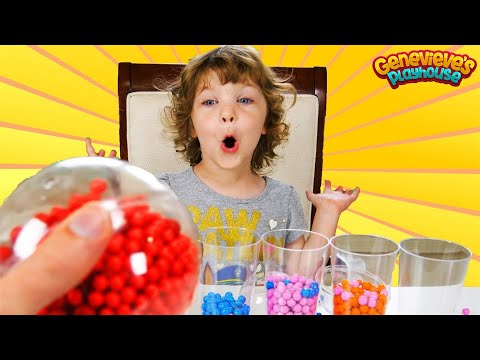 Genevieve helps Kids Learn Colors with Rainbow Candy and Paw Patrol!