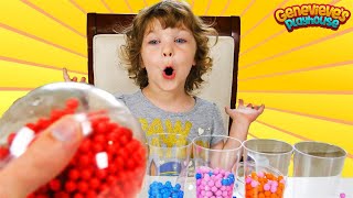 Genevieve helps Kids Learn Colors with Rainbow Candy and Paw Patrol!