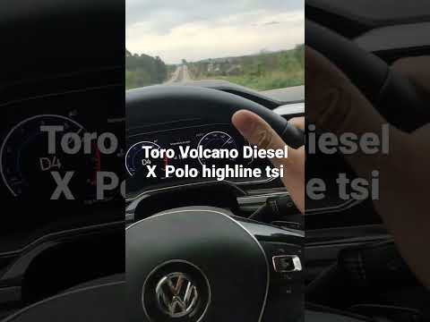 Polo tsi X Toro Volcano Diesel - Toro de um conhecido meu, Polo anda um pouco a mais que ela.