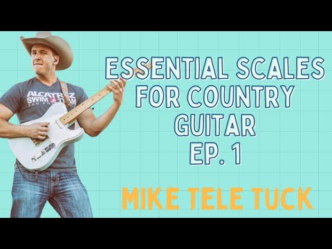 Essential Scales for Country Guitar (VERY BASIC) Lightly Introducing Chicken Pickin' Technique.