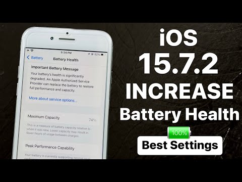 iOS 15.7.2 - Top Best Settings to Increase Battery Health