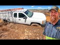 Employee S Rough Day Chevy Work Truck Stuck In Mud