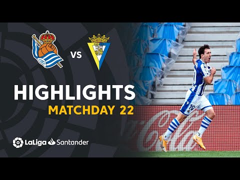 Highlights Real Sociedad vs Cádiz CF (4-1)