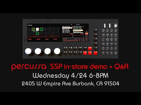 Percussa SSP In-Store Demo + Q&A