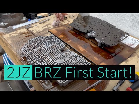 2JZ BRZ Swap - Transmission Install (A340E) & First Start! - Pt. 5