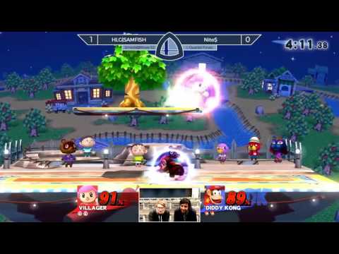 Sm4sh@Mines 52 - HLG|SAMFISH (Villager) Vs. Nite$ (Diddy Kong) - Losers Quarterfinals