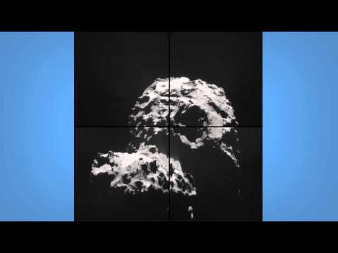 Video zeigt Rundflug von Rosetta um Kometen 67P