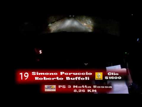 Cameracar Rally del Rubinetto 2016 Peruccio-Buffoli Clio S1600 - PS3 4°tempo assoluto