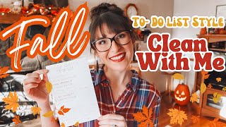*NEW* FALL CLEAN WITH ME 2024 | TO- DO LIST STYLE CLEANING MOTIVATION