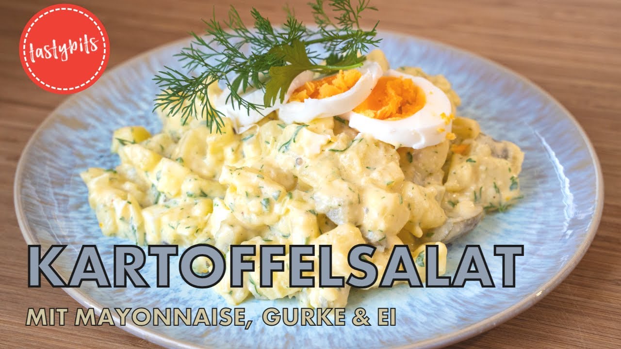 Bester Kartoffelsalat mit Mayonnaise, Gurke & Ei (Rezept von Oma)