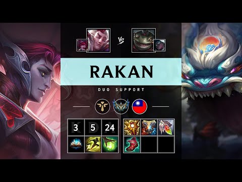 Rakan Support vs Tahm Kench - TW Challenger Patch 25.15