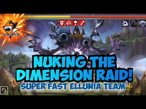 SUPER FAST DIMENSION RAID TEAM / ELLUNIA  summoners war