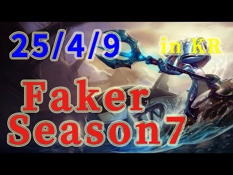 SKT T1 Faker Fizz MID vs Taliyah Patch 7.19