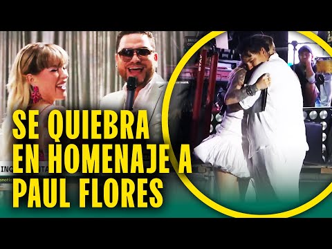 Leslie Shaw se quebró en el homenaje a su gran amigo Paul Flores