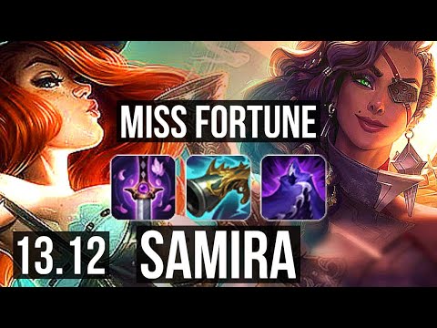MISS FORTUNE & Blitzcrank vs SAMIRA & Leona (ADC) | 1.7M mastery, Legendary | KR Master | 13.12