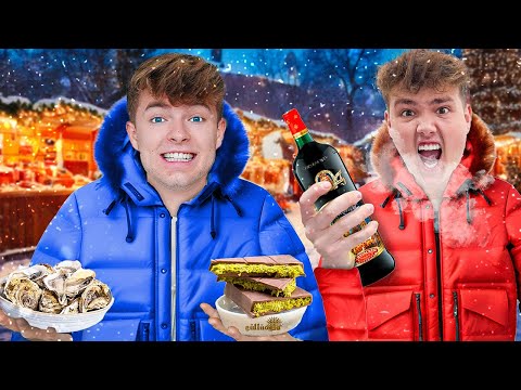 Wir essen ALLES auf dem WEIHNACHTSMARKT🎄🤯