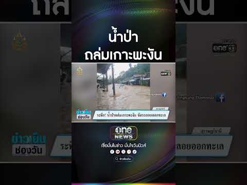 ระทึก! น้ำป่าถล่มเกาะพะงัน ซัดรถลอยออกทะเล | ข่าวเย็นช่องวัน | สำนักข่าววันนิวส์