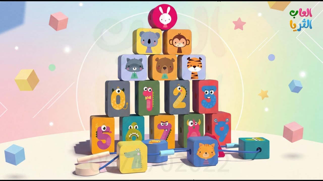  مكعبات بناء خشبية 