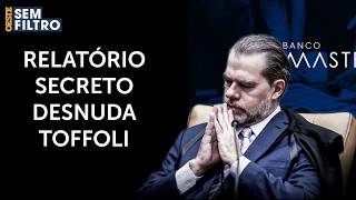 GRAVE! Relatório explosivo da PF cita mais de dez encontros entre Toffoli e Vorcaro