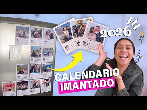 2026 Magnetic Calendar with Photos ✨📅 Editable Template | Your Creative Diva