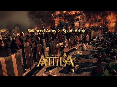 Balanced vs Spam - Attila Total War Online Battle #7