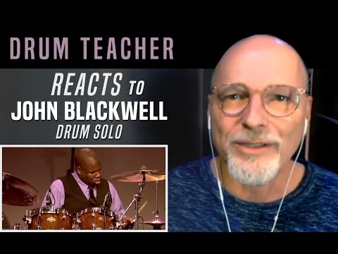 Drum Teacher Reacts to John Blackwell - Drum Solo
