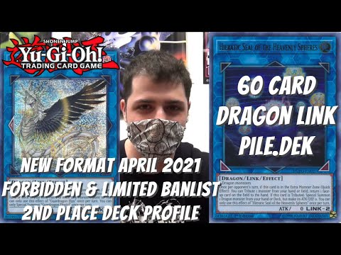 Yugioh New Banlist April 2021 Format Locals 2nd Place Deck Profile - 60 Card Dragon Link Pile.Dek