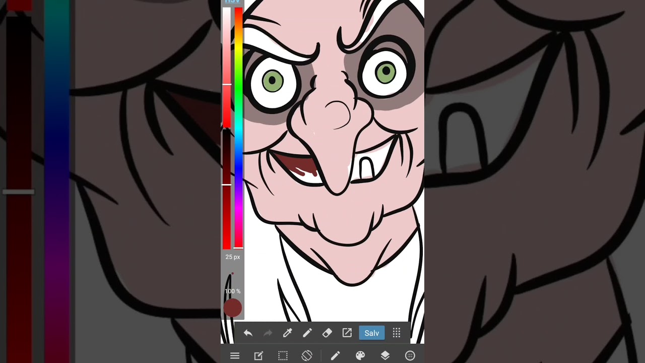 Dia das Bruxas Halloween Desenho da Bruxa Branca de Neve! #shorts