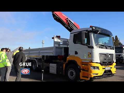 Livraison MAN TGS grue HMF + benne - MIDI TRAVAUX | Groupe Régis Malclès