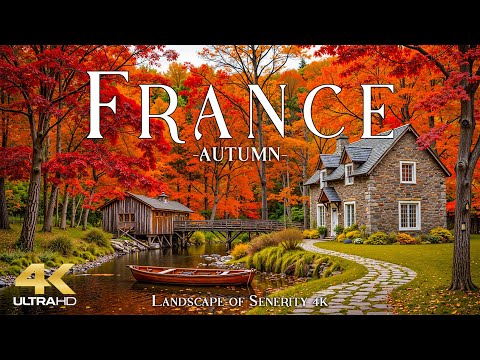 Beautiful Autumn in France 4K UHD 🍁 Golden vineyards, quiet villages & the timeless charm of fall