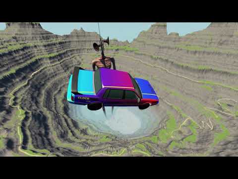Fall Into the Abyss With Siren Head - Beamng Drive | TrainWorld