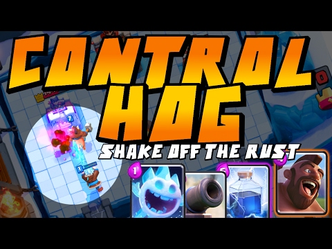 Hog Rider, Lightning, Control Deck - Clash Royale