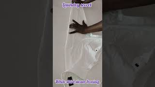 How to iron a white shirt | Shirt Steam Ironing | Laundry Training contact - +91 9994494900
