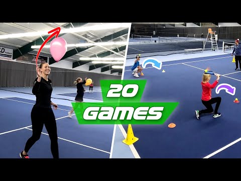 20 TENNIS FUN GAMES: Great New Ideas For Special Lessons 🔥