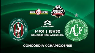 CONCÓRDIA X CHAPECOENSE AO VIVO e COM IMAGENS | CATARINENSE 2026 | 14/01/2026