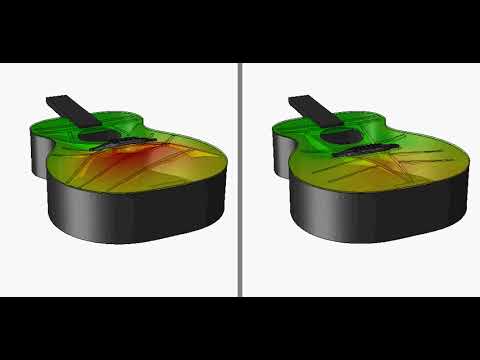 Guitar engineering - Traditional X-Bracing vs. V-Class Bracing