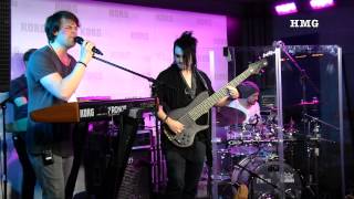 Dirty Loops - Hit Me - w/ Henrik Linder on Bass - NAMM 2015 - KORG BOOTH