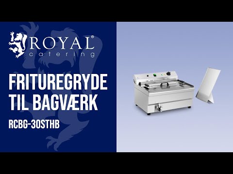 Produktvideo - Frituregryde til bagværk - 30 liter - 9.000 W - kuldezone