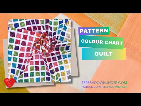 Quilt con tabella dei colori - modello gratuito per i miei sostenitori Patreon di livello 3