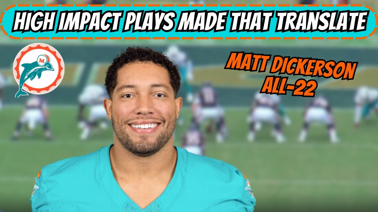 Film Breakdown Matt Dickerson Played Above Expectations in Preseason Week 1 vs Bears