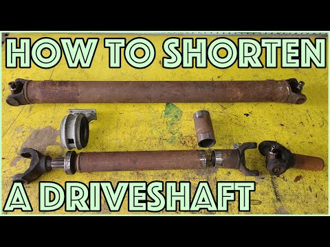 How to shorten a driveshaft at home.