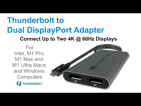 Sonnet Thunderbolt to Dual DisplayPort Adapter - Overview Video